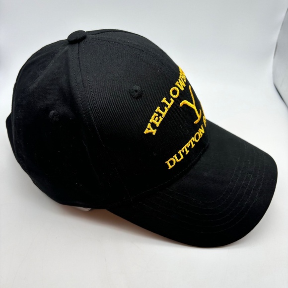 Yellowstone Dutton Ranch Embroidered Logo Adjustable Baseball Hat - Picture 4 of 15
